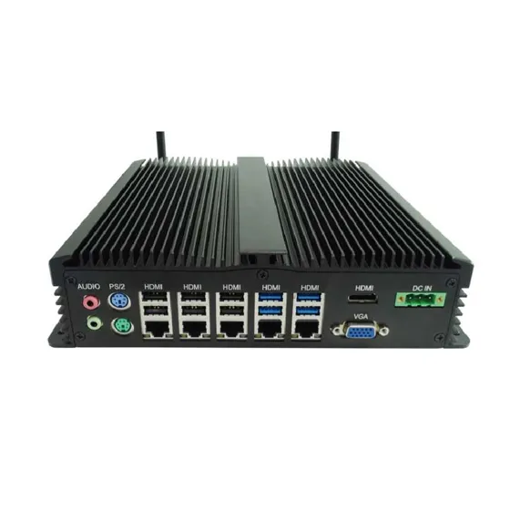 All-Aluminium Fanless Embedded Industrial Box PC with i3/i5/i7 U series CPU