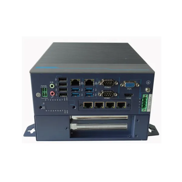 All-aluminum Fanless Embedded Industrial Box PC Supports 4th/6th/7th/8th/9th T-series CPUs Optional 2/4 Expansion Slots