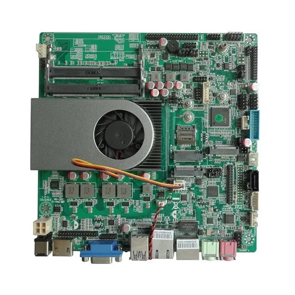 Mini ITX Thin Industrial Motherboard Soldered onboard Intel® 8th/10th generation U Series CPU 2LAN 6COM 8USB
