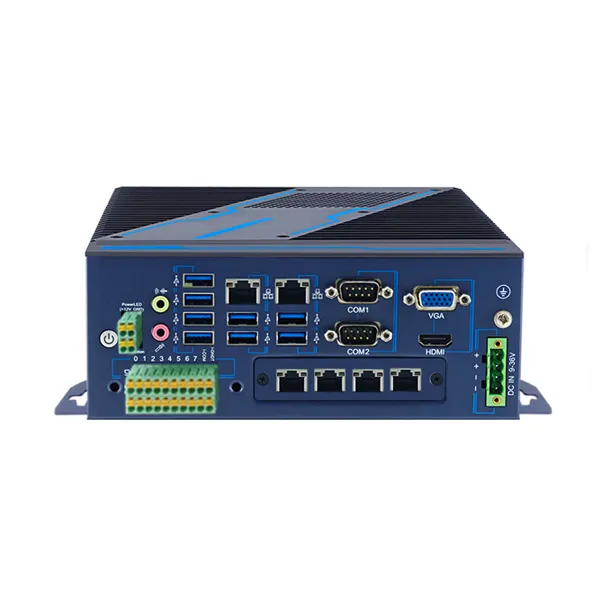 >China All-Aluminum Fan-Embedded Industrial Box PC for 4th-9th Gen CPU with Optional Expansion Slots Manufacturers, Suppliers - Yanyuetech.com