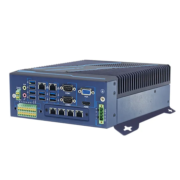 All-Aluminum Fan-Embedded Industrial Box PC for 4th-9th Gen CPU with Optional Expansion Slots All-Aluminum Fan-Embedded Industrial Box PC for 4th-9th Gen CPU with Optional Expansion Slots