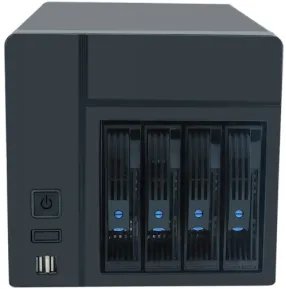 NAS private cloud hardware platform, 4 portable hard drive slots, optional software and hardware RAID function