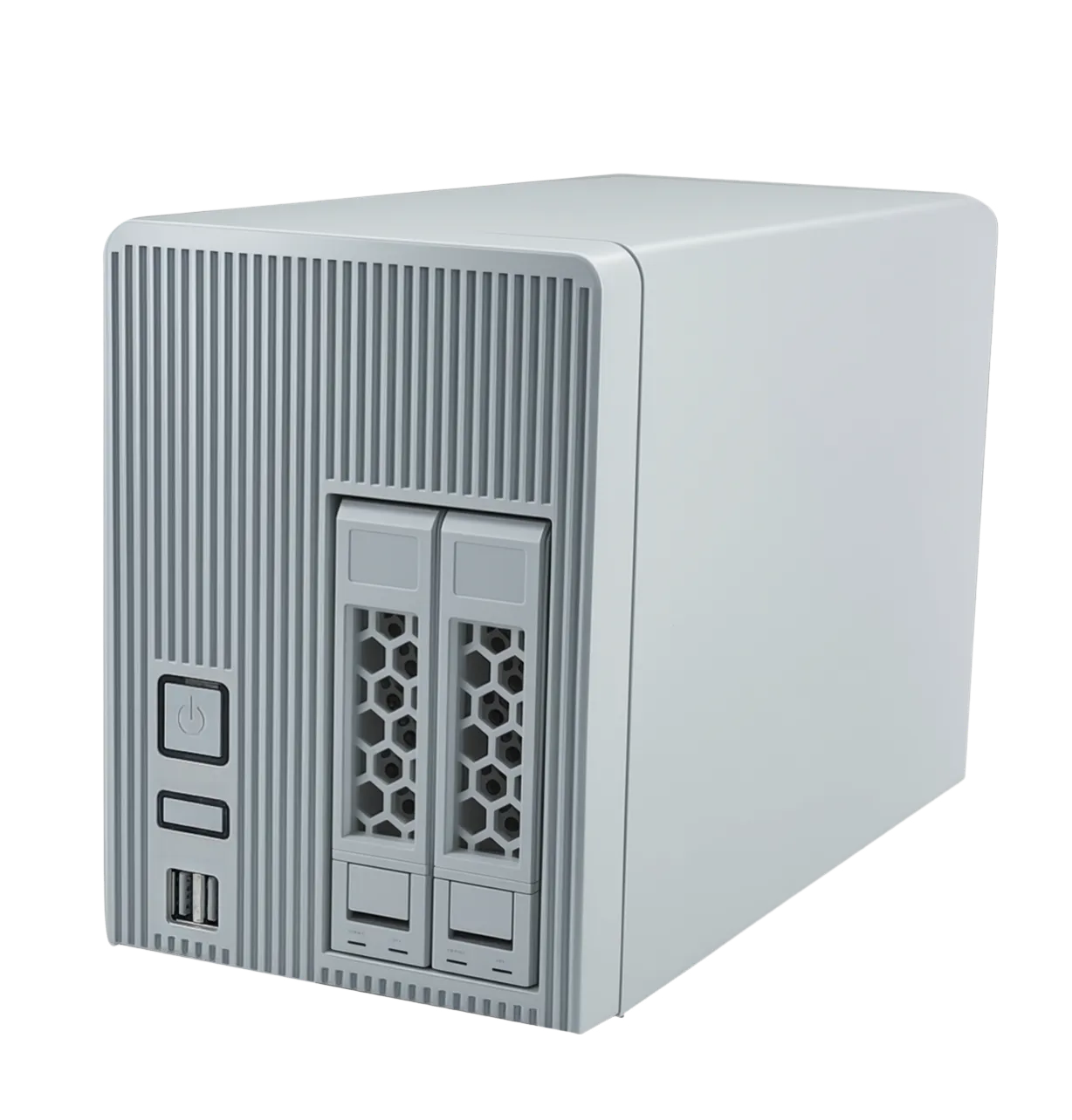 NAS cloud hardware platform, 2 protable hard drive slots, optional RAID function