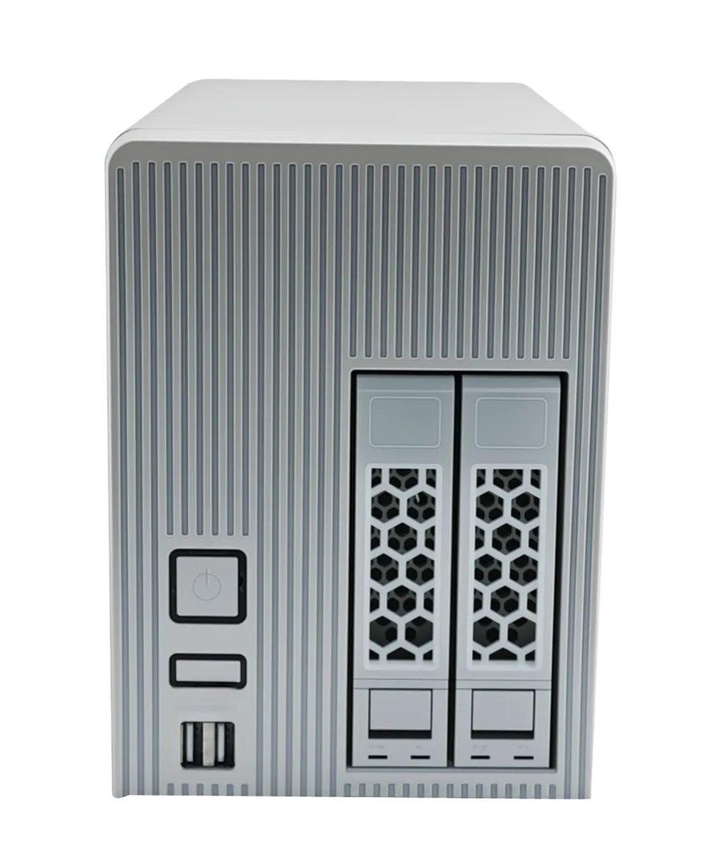NAS cloud hardware platform, 2 protable hard drive slots, optional RAID function