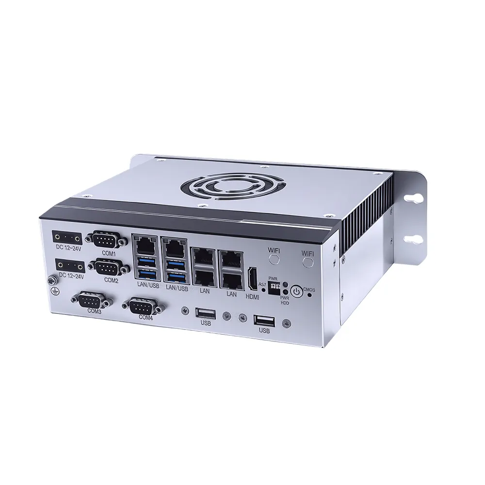 All aluminum BOX industrial computer, support 6/7/8/9th generation desktop CPUs, 6LANS/4COM/6 USB